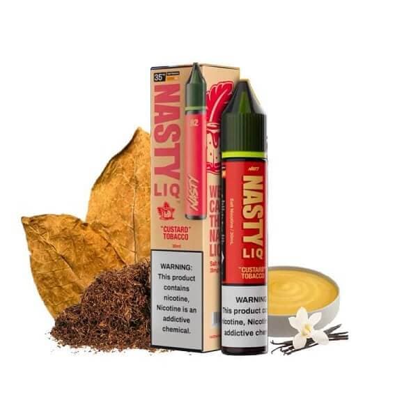 جویس Nasty LIQ 82 Custard Tobacco، طعم تنباکو و کاستارد، ۶۰ میلی‌لیتر
