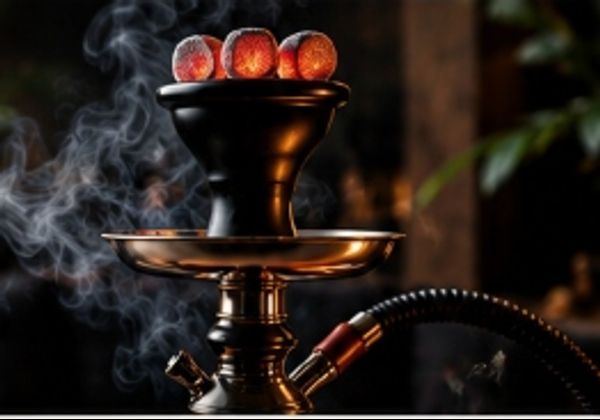 قلیان لوکس با زغال گداخته